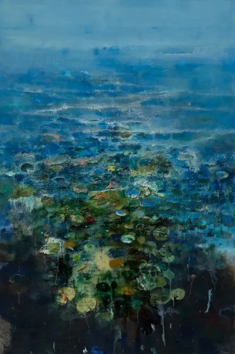 Francesco Santosuosso, Ninfee, 2016, esposto a Dalian