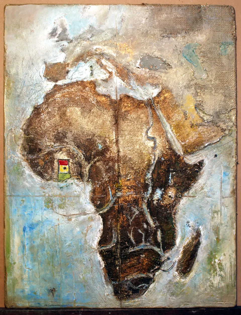 Francesco Santosuosso, AFRICA-mista su tavola--santosuosso-settembre, 2011, 59×45 cm