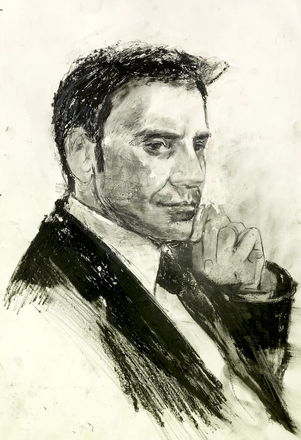 Francesco Santosuosso, ALBERTO 2 disegno su carta