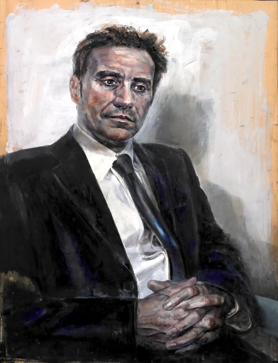 Francesco Santosuosso, Alberto, olio su tela, 100×70 cm
