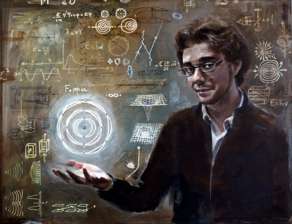 Francesco Santosuosso, Alessandro, 2008, acrilico e tecnica mista su tavola, 52×70 cm