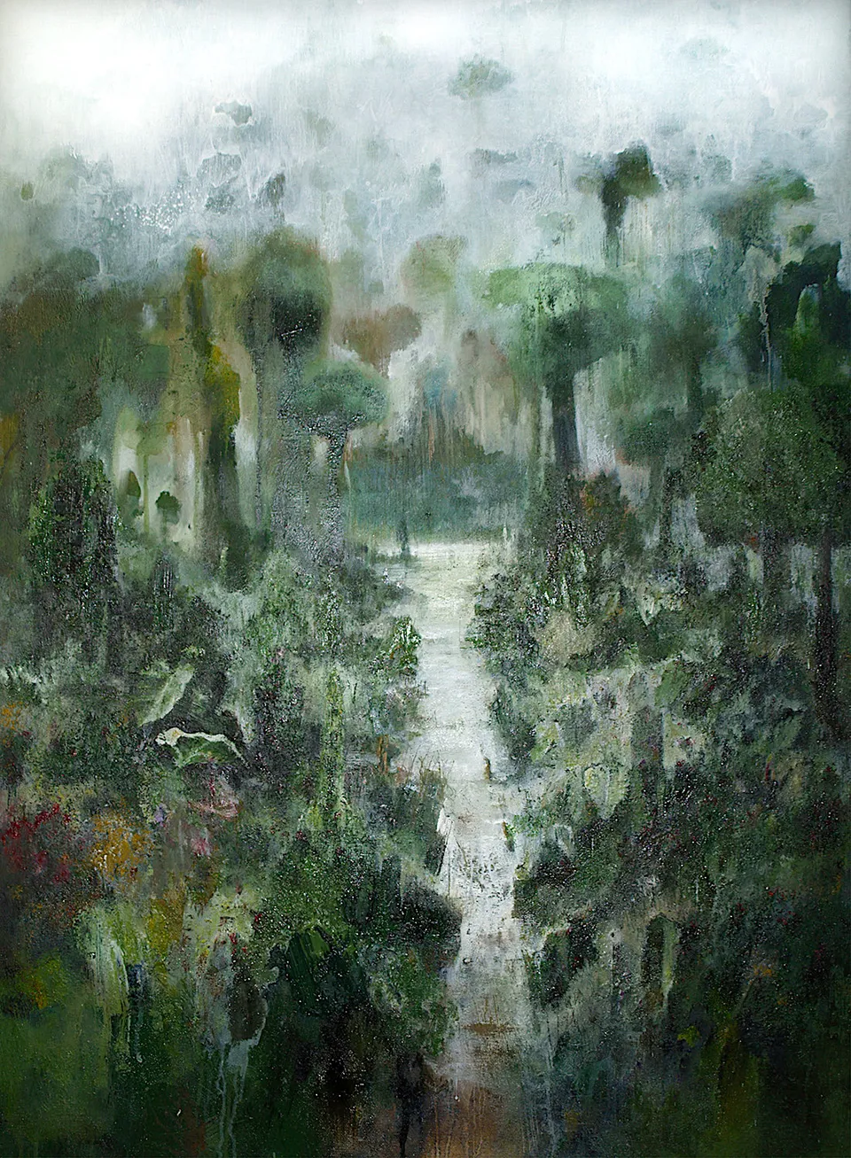 Francesco Santosuosso, Biodiversity, 2018, olio su tela, 100×70 cm