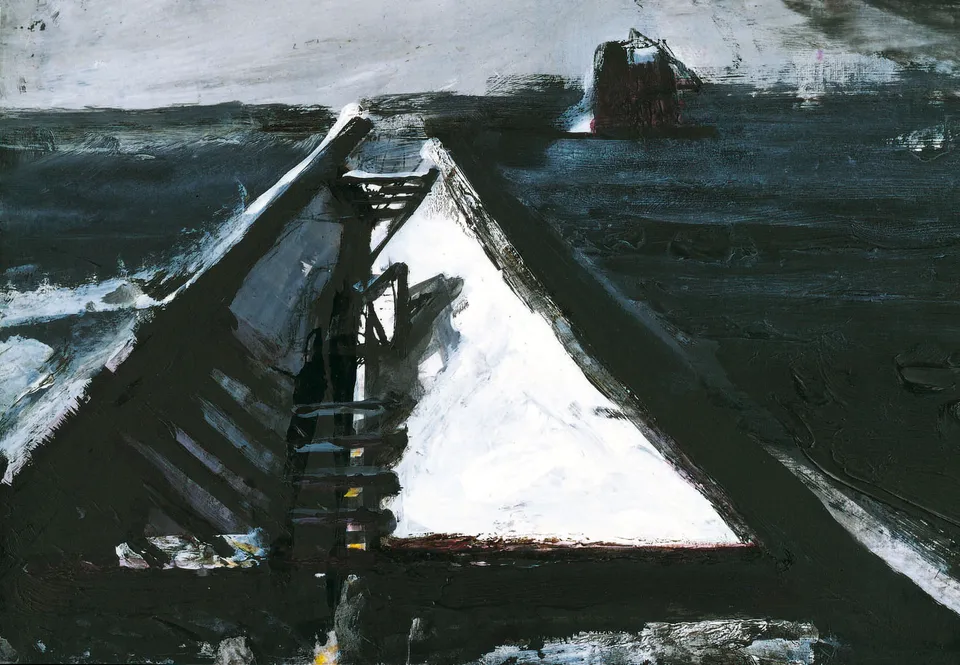 Francesco Santosuosso, CHIATTA 1acrilico su tela 996, 30×40 cm