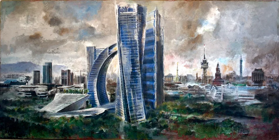 Francesco Santosuosso, Citylife-60-x-100-legno-Santosuosso, 2010