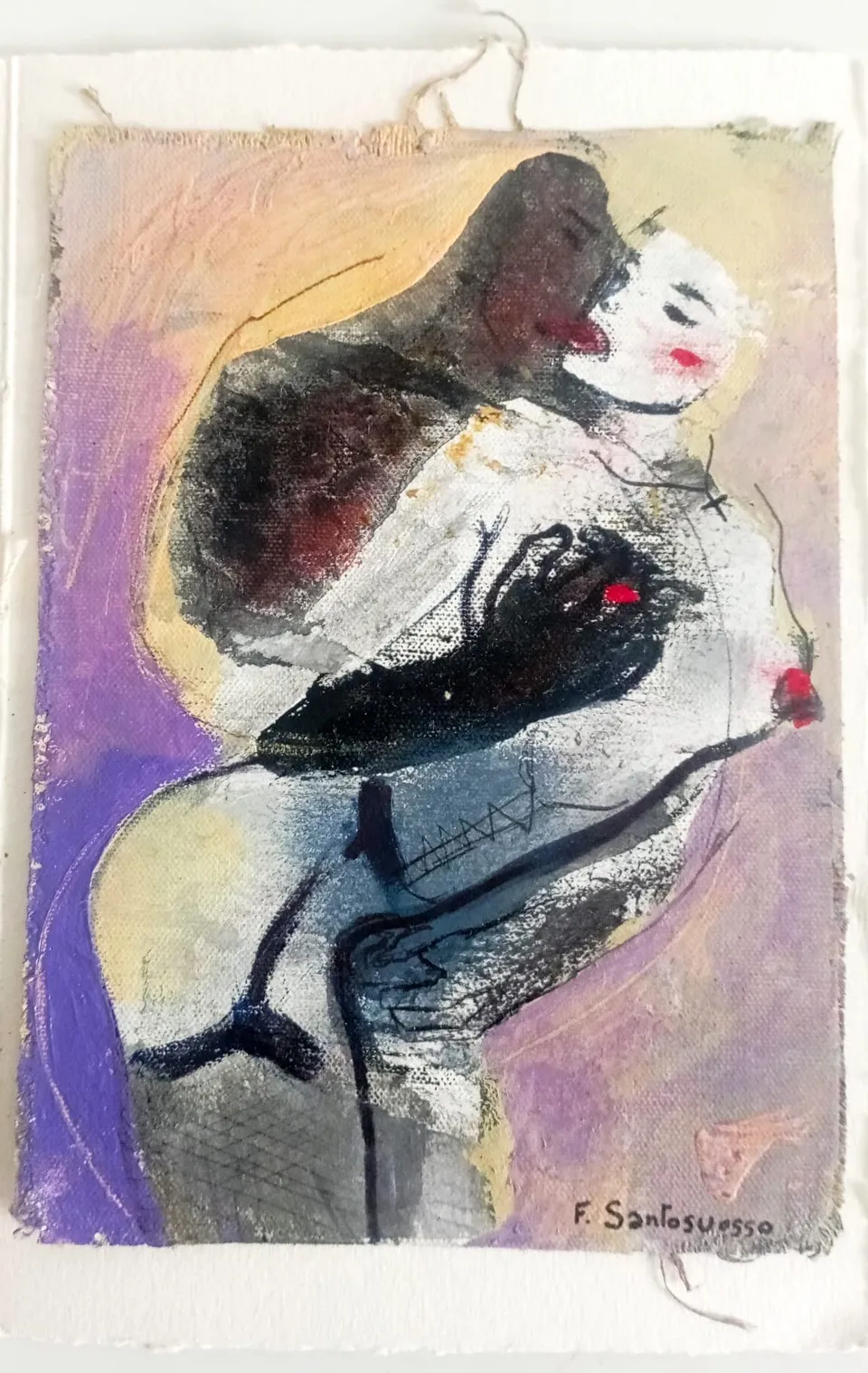 Francesco Santosuosso, Edizione pulcinoelefante , n, 2021, olio su tela, 17×12 cm