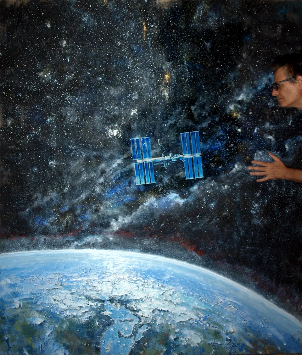 Francesco Santosuosso, I, 2021, olio e acrilico su tela, 200×170 cm