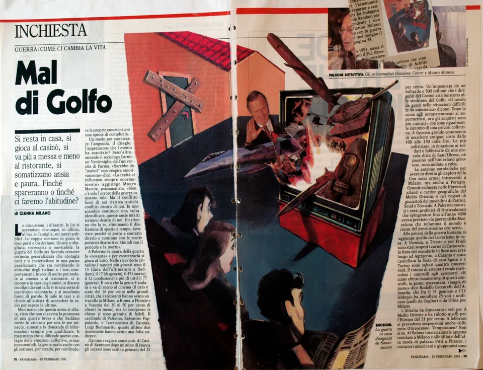 Francesco Santosuosso, Illustrazioni per i media, Fr, 1987