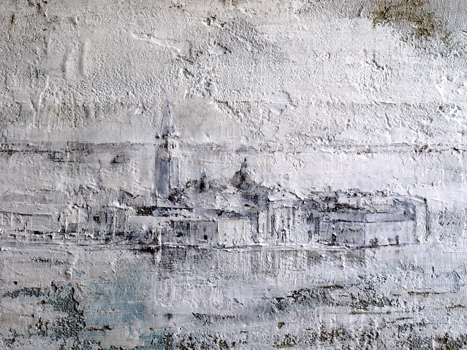 Francesco Santosuosso, Isola di San Felice (Venezia) stucchi su tavola, 2013
