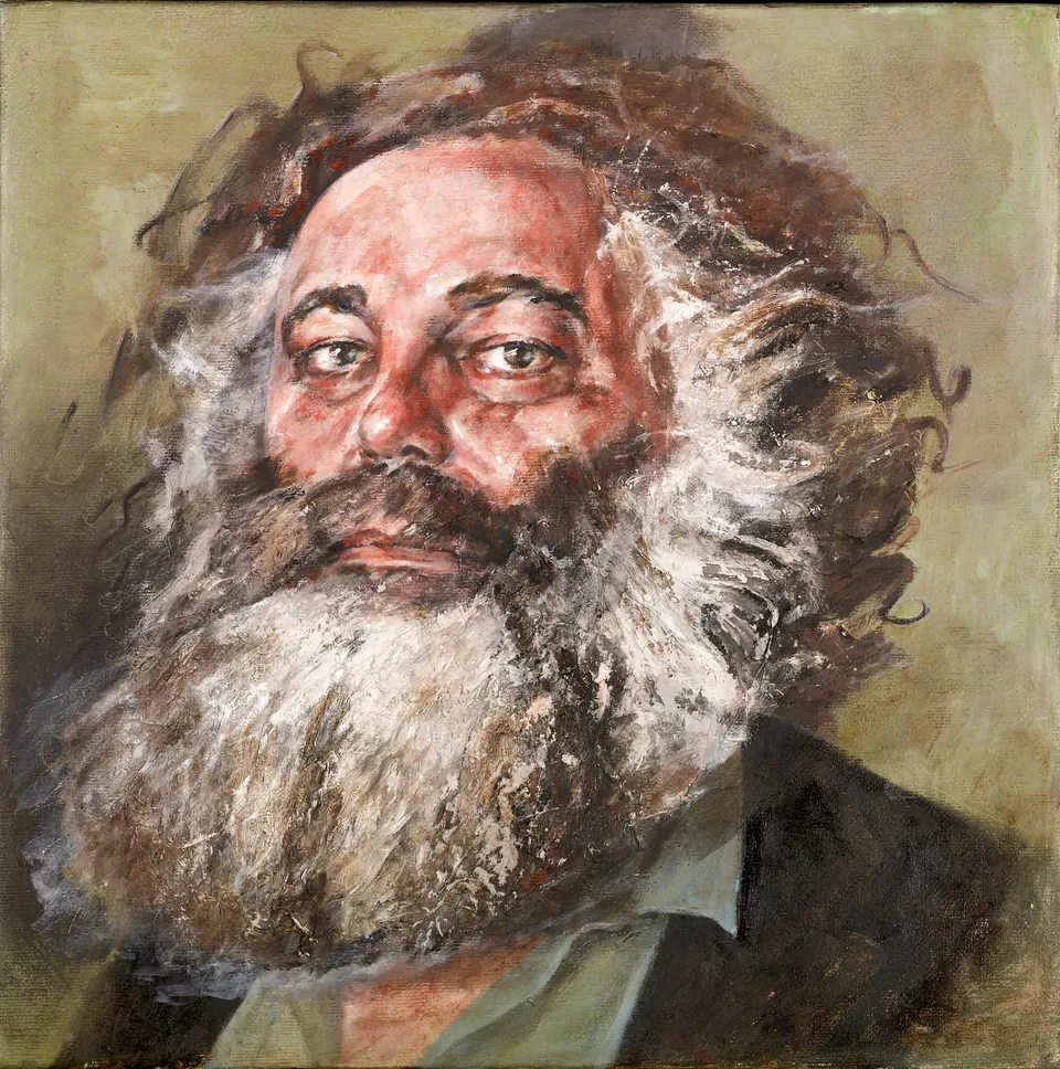 Francesco Santosuosso, Jean blanchaert, 2008, olio su tela, 70×70 cm
