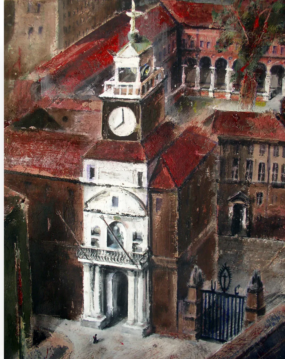 Francesco Santosuosso, La cattolica , particolare