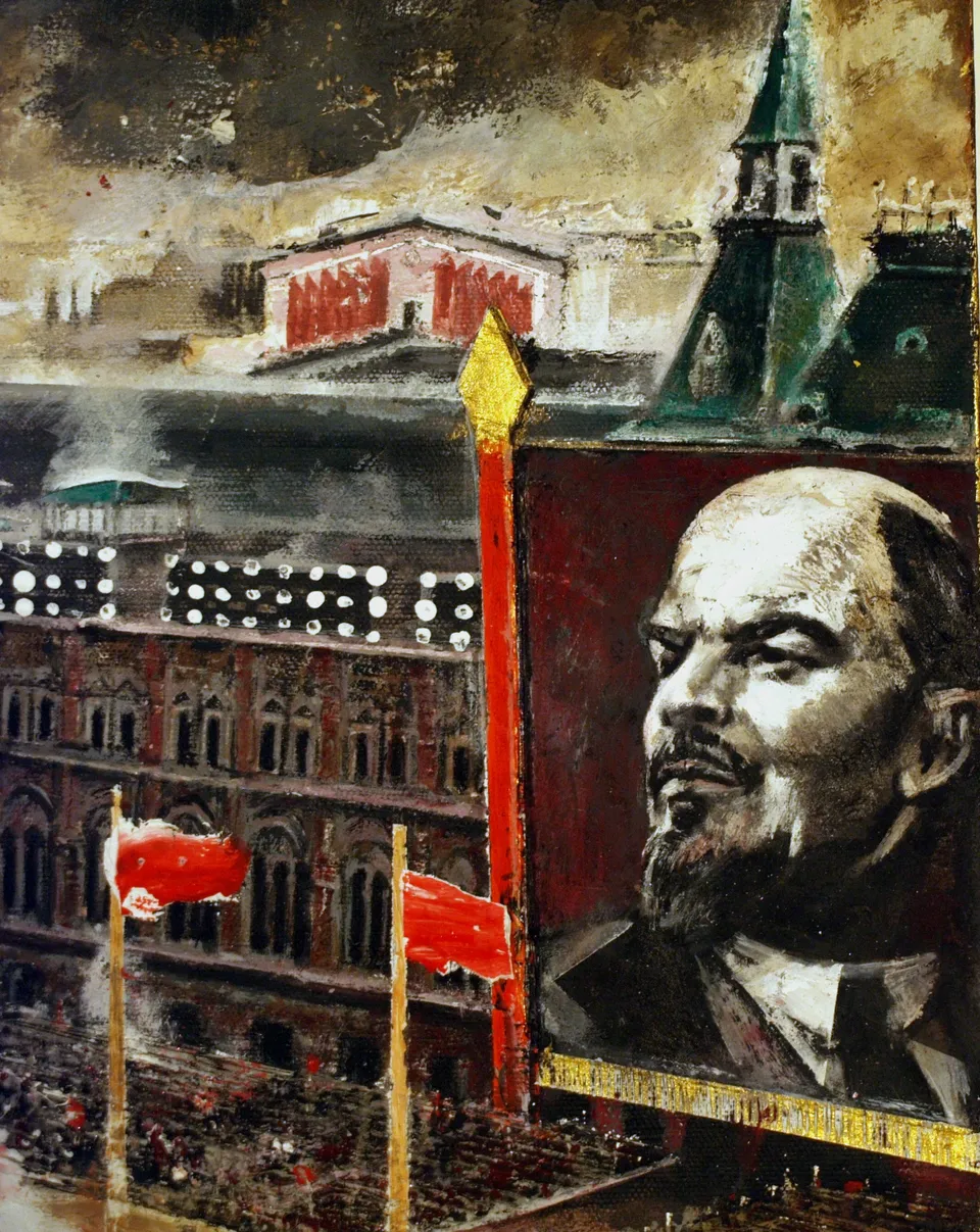 Francesco Santosuosso, LENIN-particolare piazza rossa, 2013