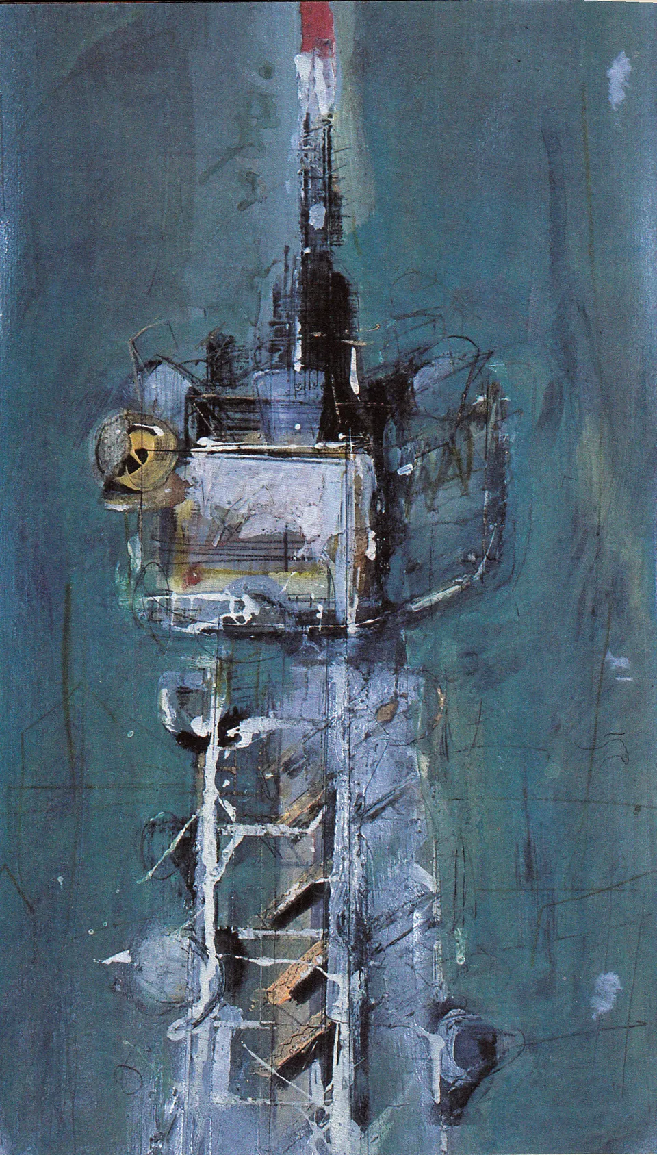 Francesco Santosuosso, Mamma rai, 1999, acrilico su carta, 80×60 cm