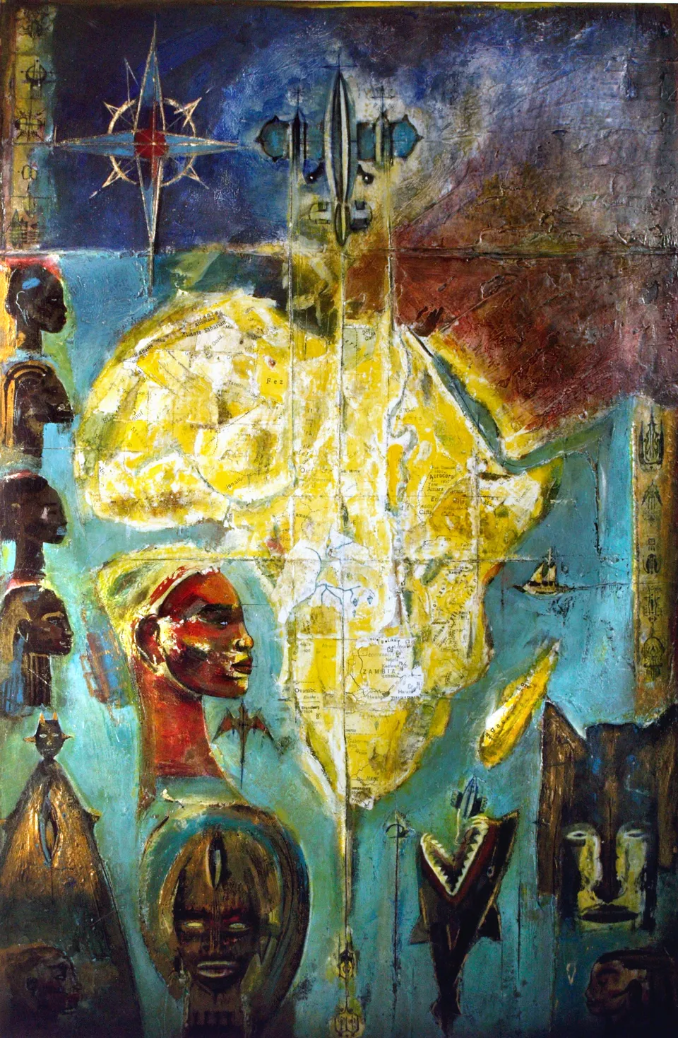 Francesco Santosuosso, Mappa africa, 1999