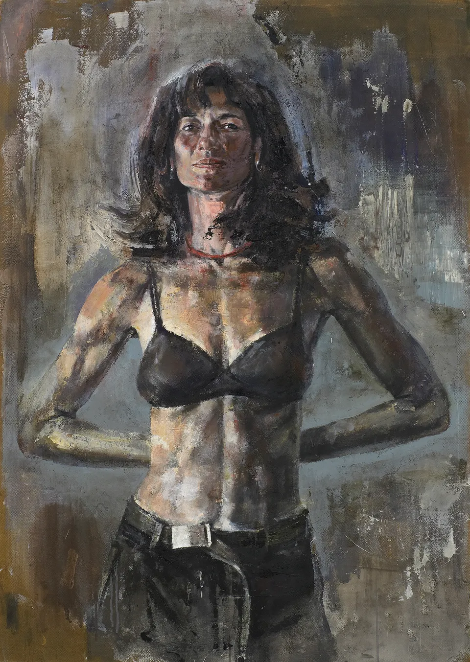 Francesco Santosuosso, Mara, 2005, olio e acrilico su tavola, 124×88 cm