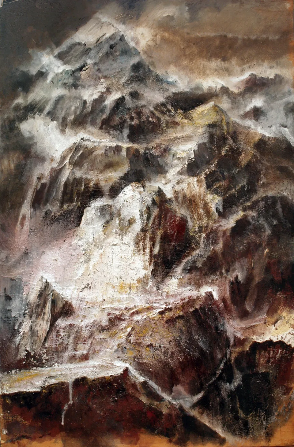 Francesco Santosuosso, Materica, 2015, acrilico su legno, 71×48 cm