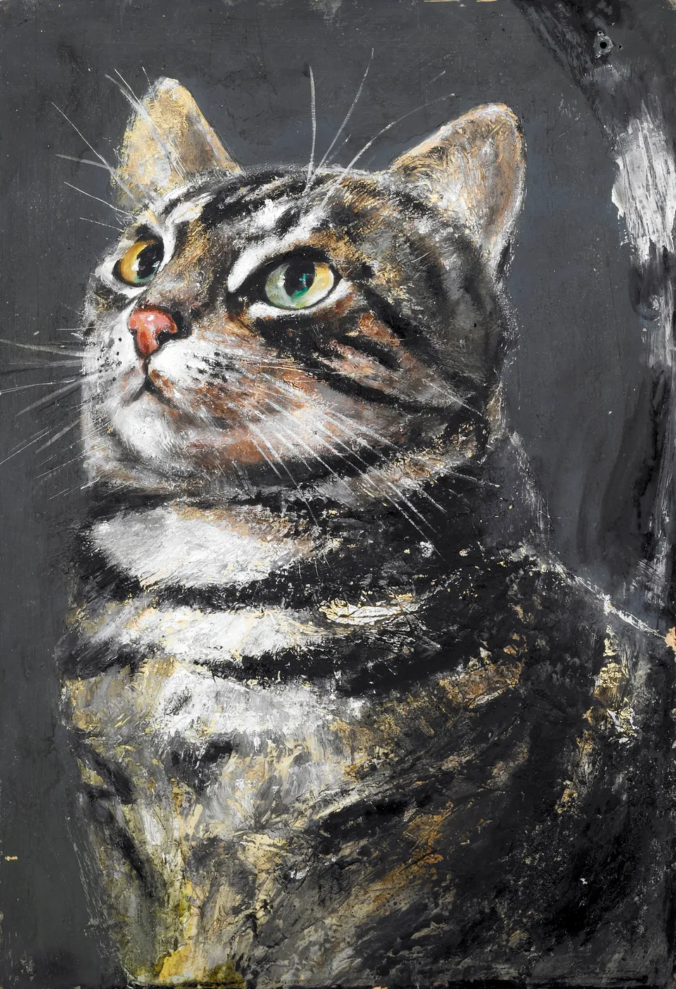 Francesco Santosuosso, Michelino, 2005, acrilico su tavola, 60×41 cm