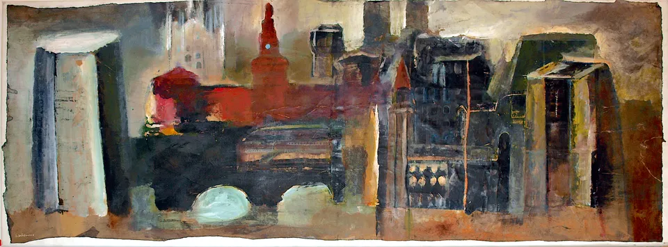 Francesco Santosuosso, Milano, 1999, acrilico su tela su tavola