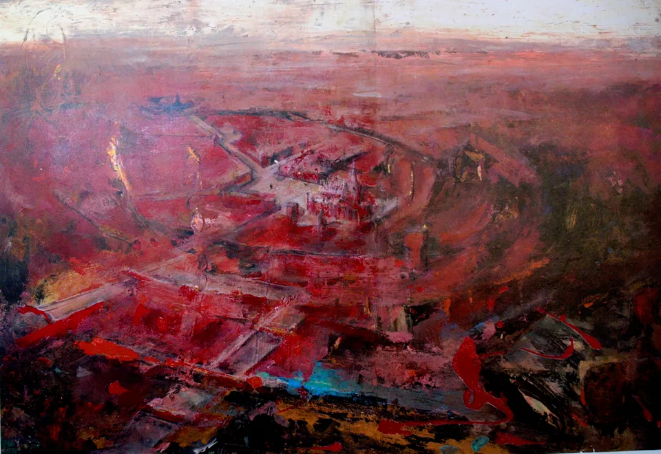 Francesco Santosuosso, Milano, 2000, acrilico su carta