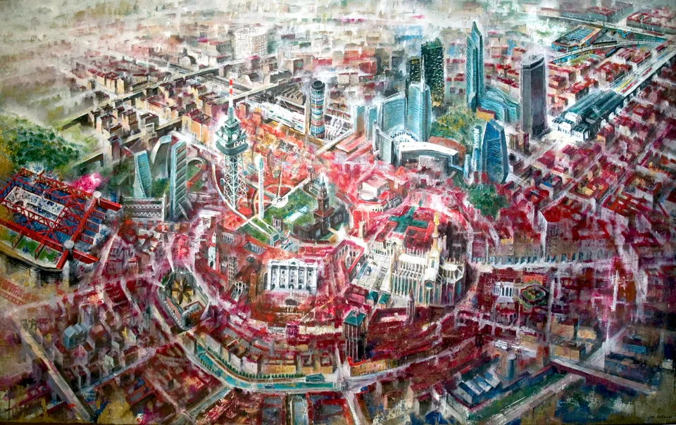 Francesco Santosuosso, Milano, 2017, 100×160 cm