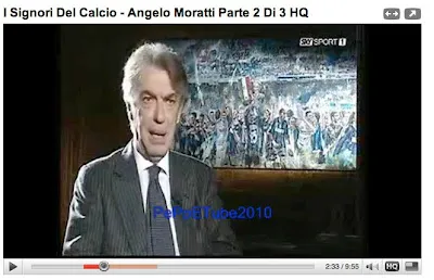 Francesco Santosuosso, Moratti nel suo studio con dipinto Santosuosso