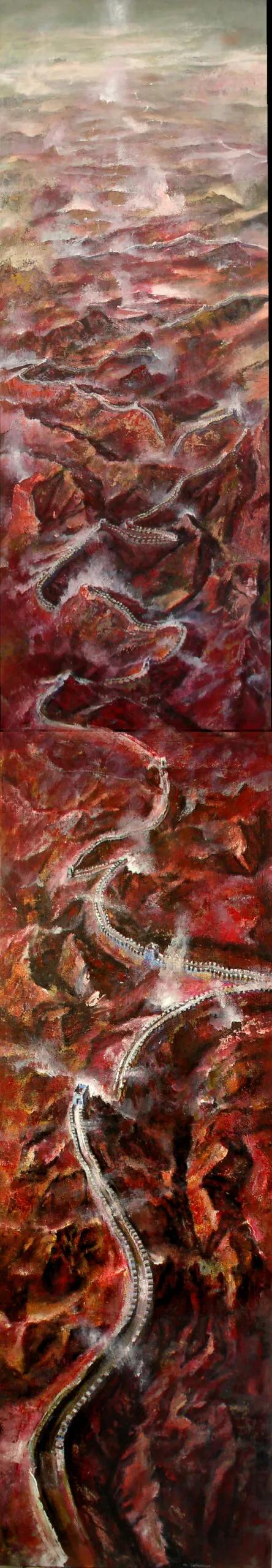 Francesco Santosuosso, Muraglia cinese, 2005, 300×150 cm