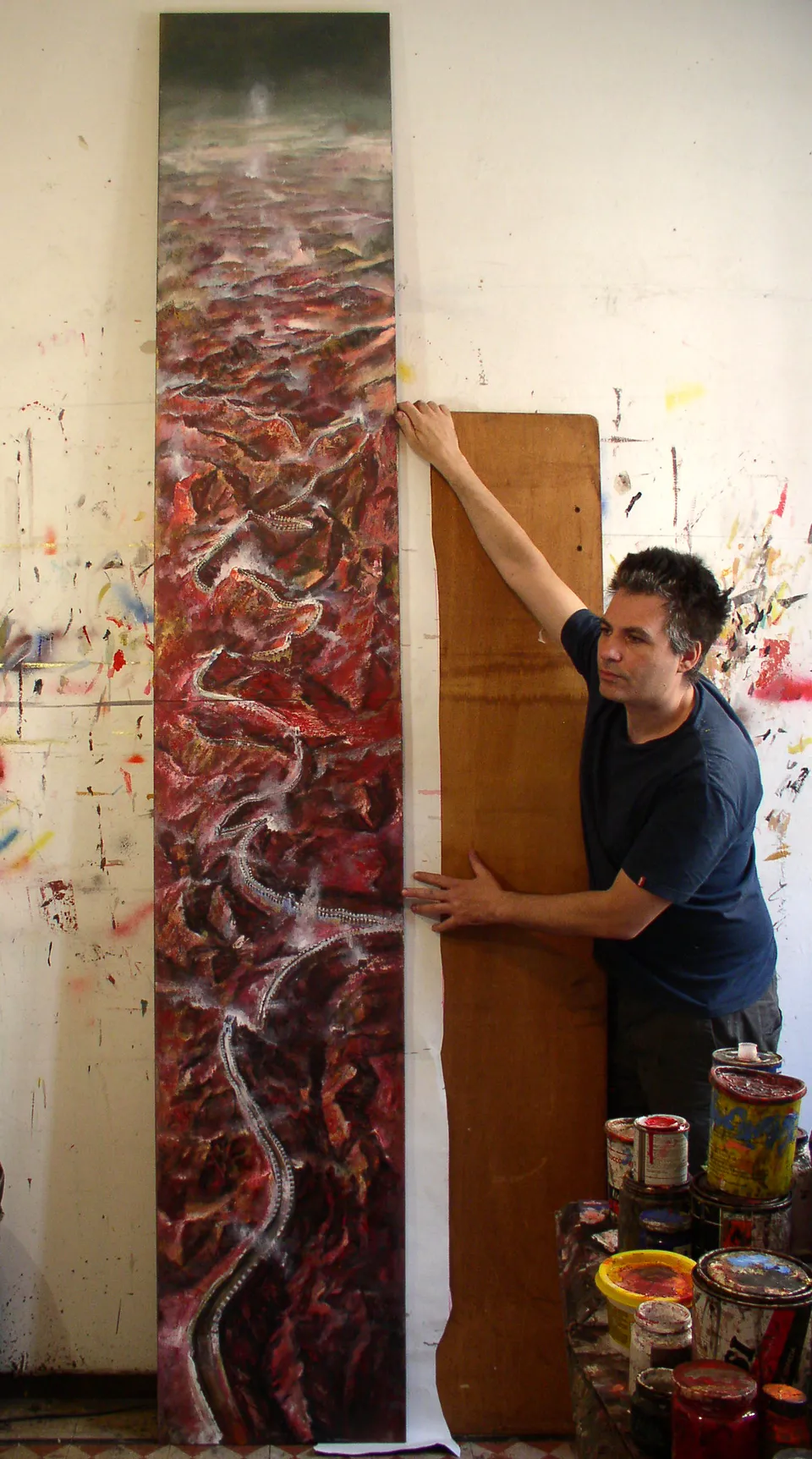 Francesco Santosuosso, Muraglia cinese, 2005, 300×150 cm