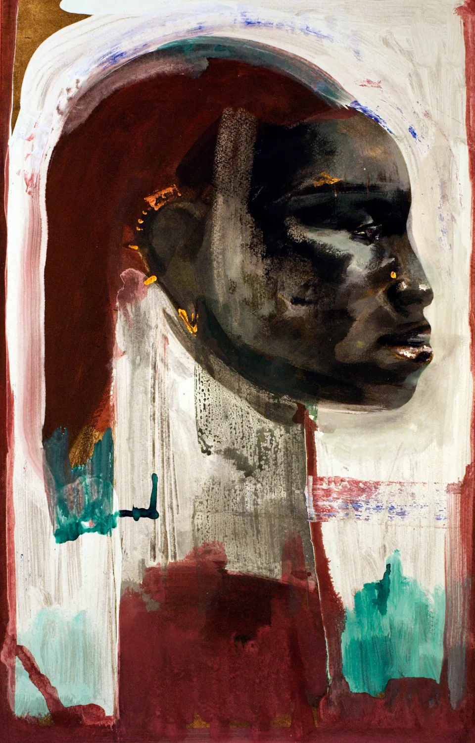 Francesco Santosuosso, Nera 5 carta, 49×32 cm