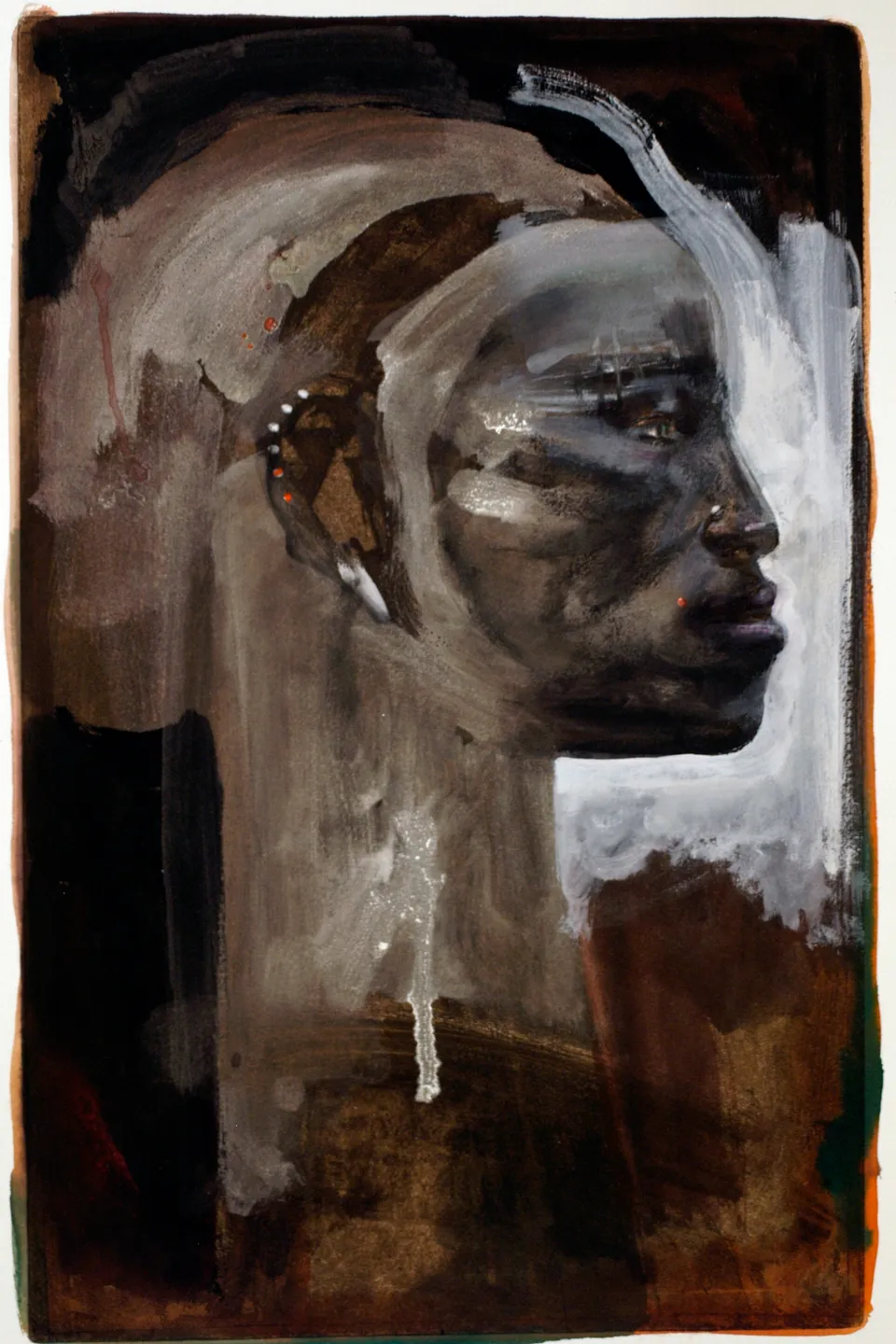 Francesco Santosuosso, Nera carta, 49×32 cm