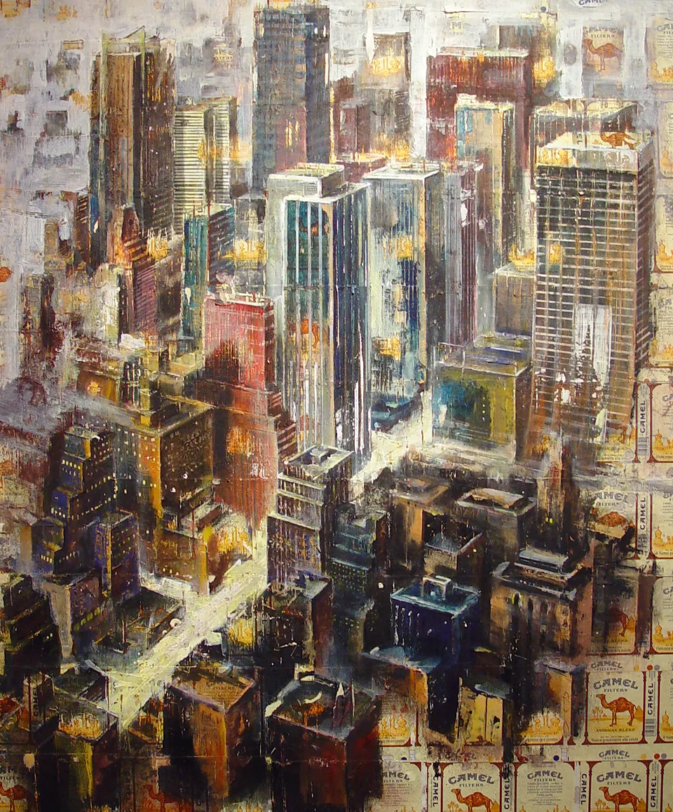 Francesco Santosuosso, New york, 2004, acrilico