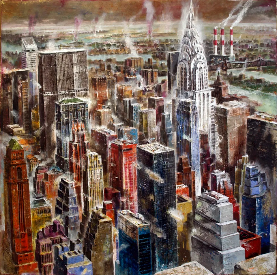 Francesco Santosuosso, New york santosuosso, 2009, 90×90 cm