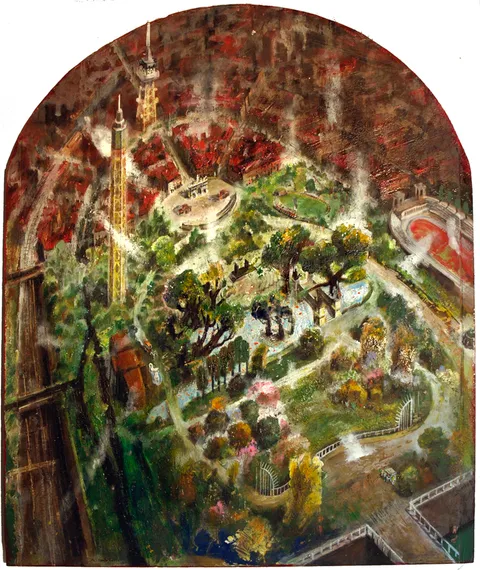 Francesco Santosuosso, Parco-sempione, 2009, olio