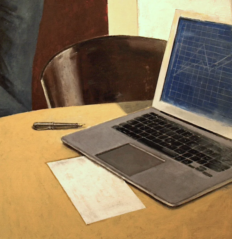 Francesco Santosuosso, Particolare 3 del dipinto P&P, 2021, olio e acrilico su tela, 150×200 cm