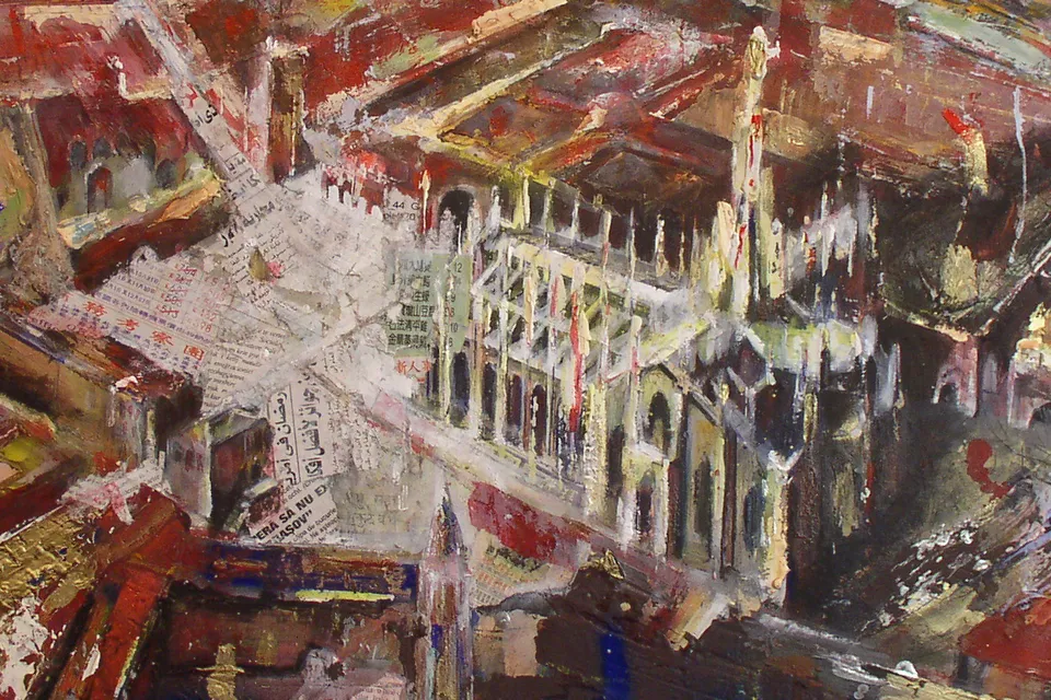 Francesco Santosuosso, Particolare col duomo dell'opera Milano, 2003
