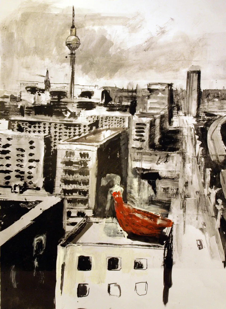 Francesco Santosuosso, Pina baush berlino, 2012, acrilico su carta