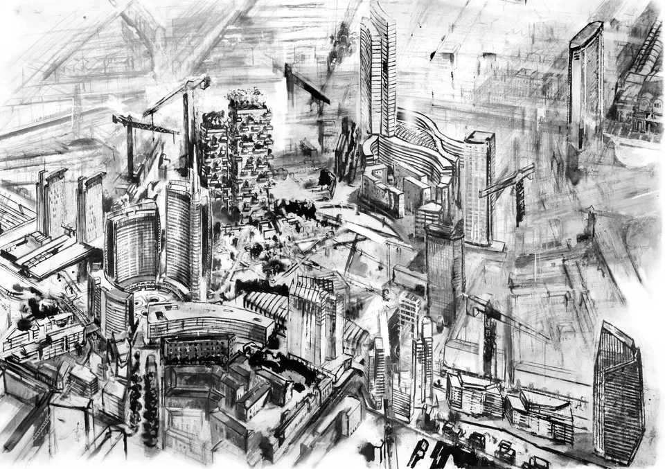 Francesco Santosuosso, Porta nuova, 2013, 100×150 cm