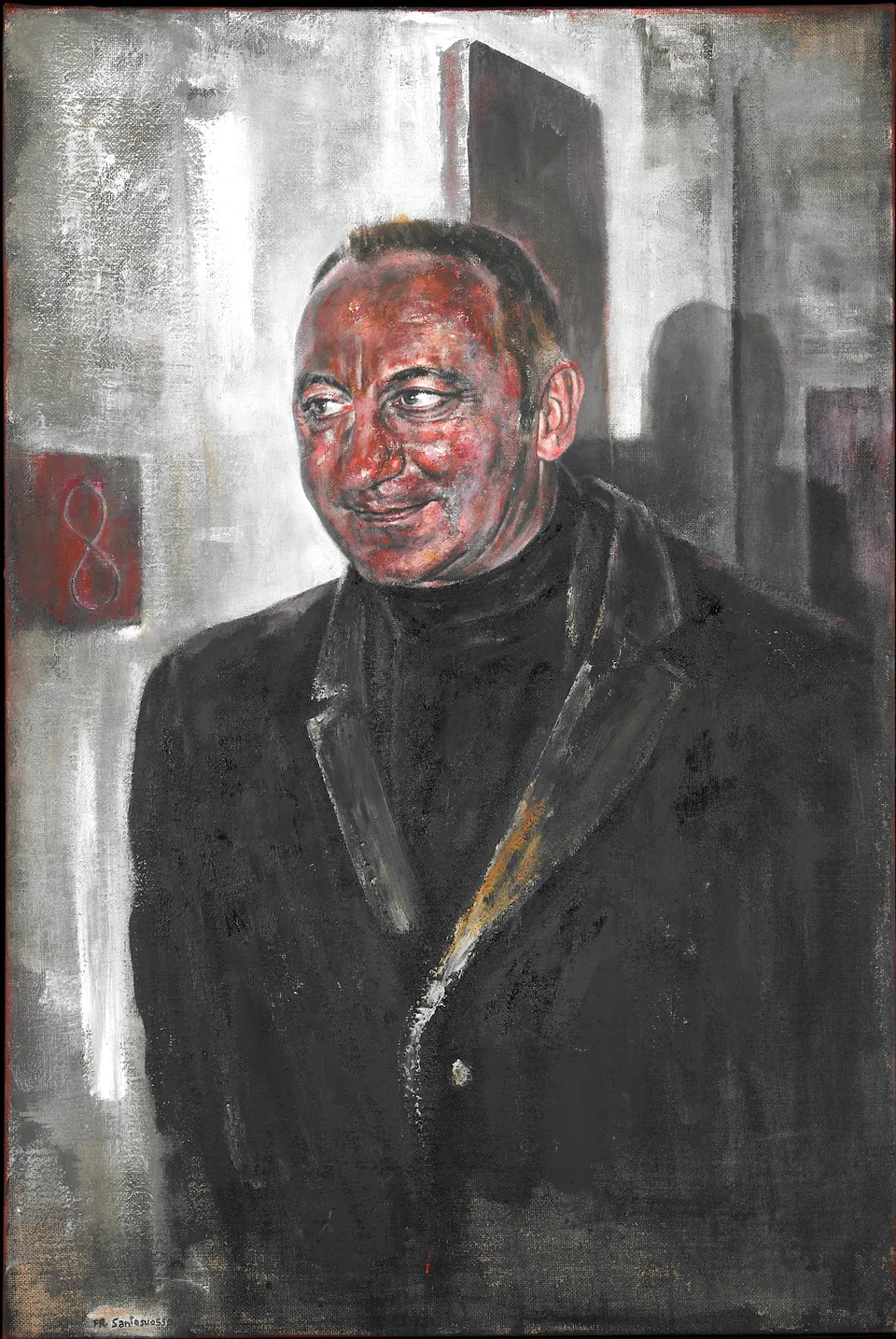 Francesco Santosuosso, RTRATTO DI Giancarlo, 2008, olio su tela, 120×80 cm