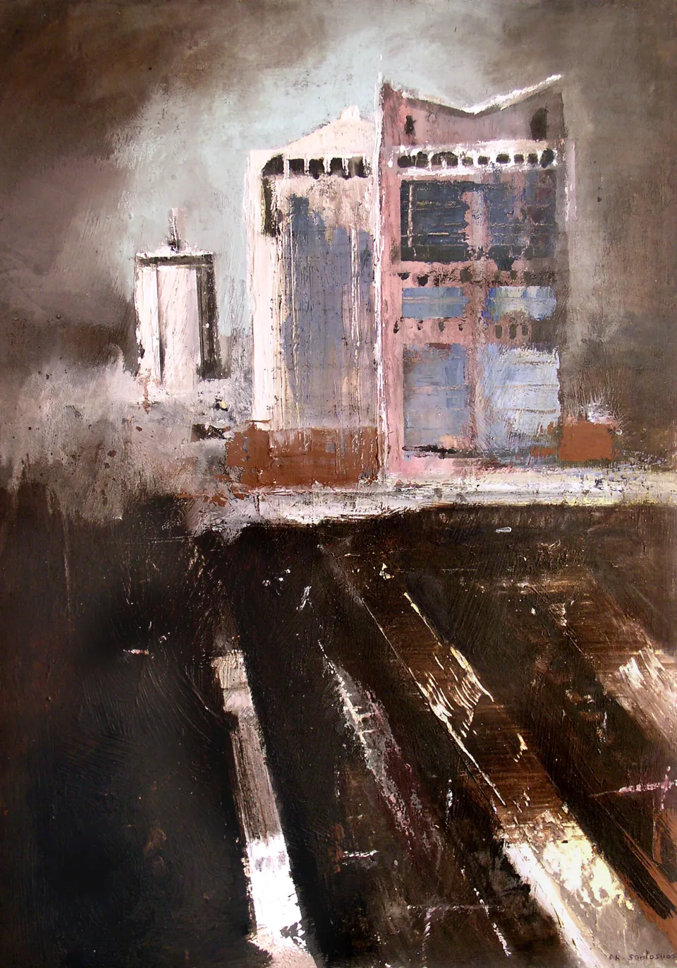 Francesco Santosuosso, Stazione garibaldi, 2005, acrilico su tela, 70×50 cm