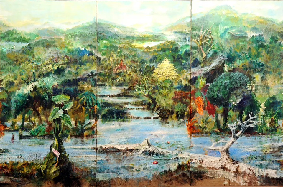 Francesco Santosuosso, Supernatura, 2017, 200×300 cm