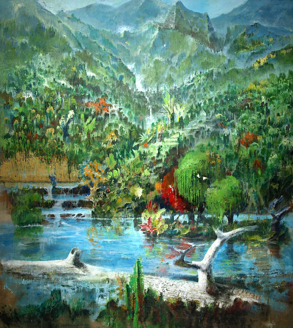 Francesco Santosuosso, Supernatura, 2021, olio e acrilico su tela, 200×180 cm