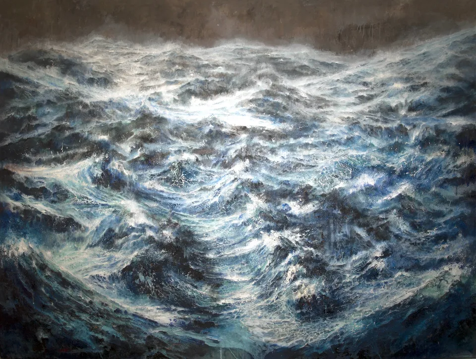 Francesco Santosuosso, Tempesta, 2018, 150×200 cm