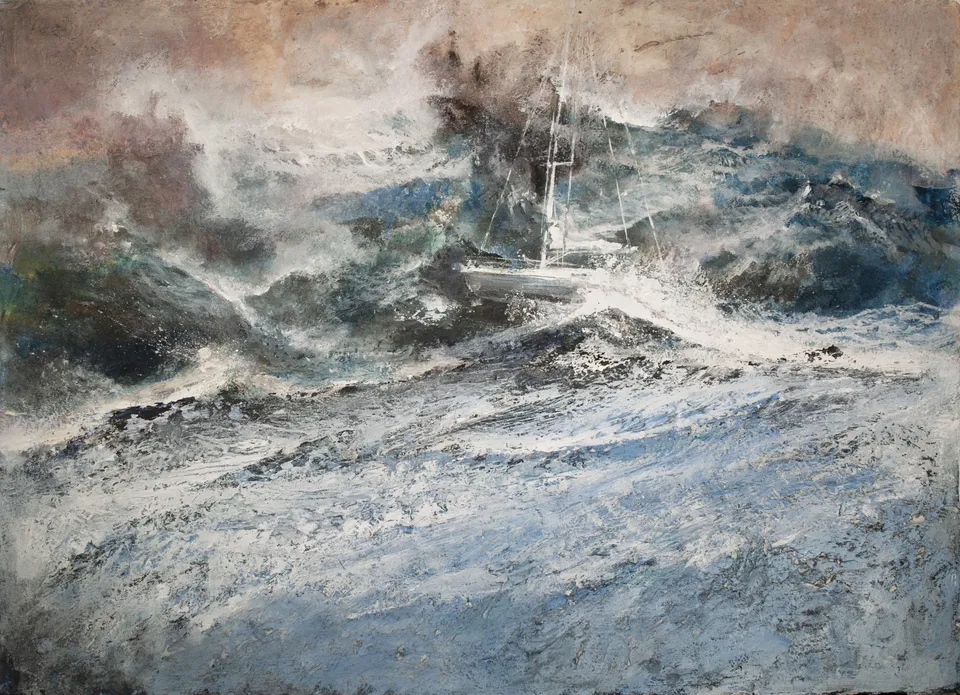 Francesco Santosuosso, Tempesta, 2016, acrilico, 50×72 cm