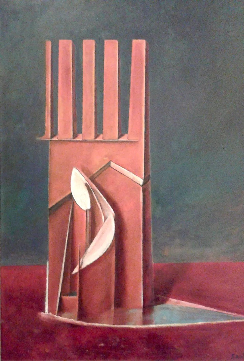 Francesco Santosuosso, The Castle, acrilico su tela