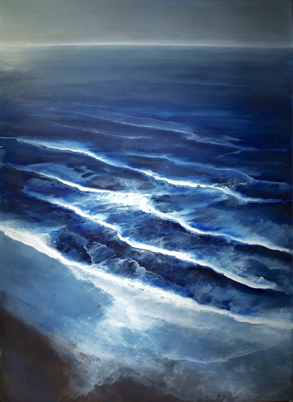 Francesco Santosuosso, Waterline, olio su tela, 200×150 cm